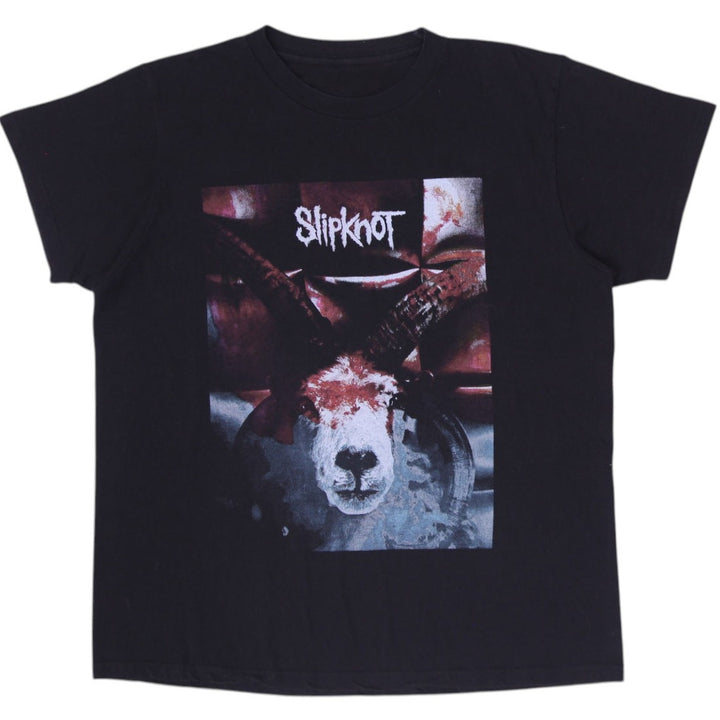 Mens Slipknot Iowa Album Goat Graphic Black Band T-Shirt Size Large