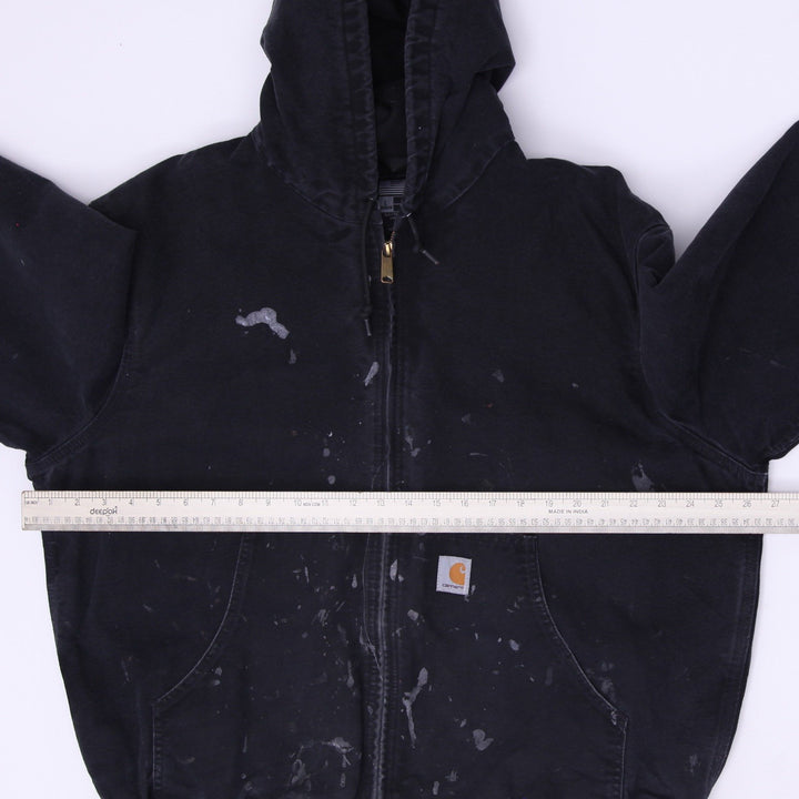 Mens Carhartt  J131-BLK Loose Fit Zip Up Hooded Jacket Size L
