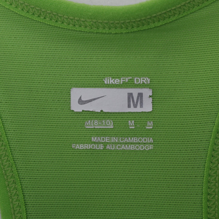 Ladies Nike Fit Dry Built In Bra Mesh Racerback Running Workout Tank Top Size M