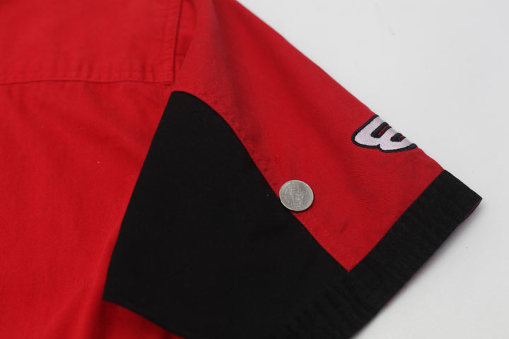 Mens Winner Circle Short Sleeve Red Shirt