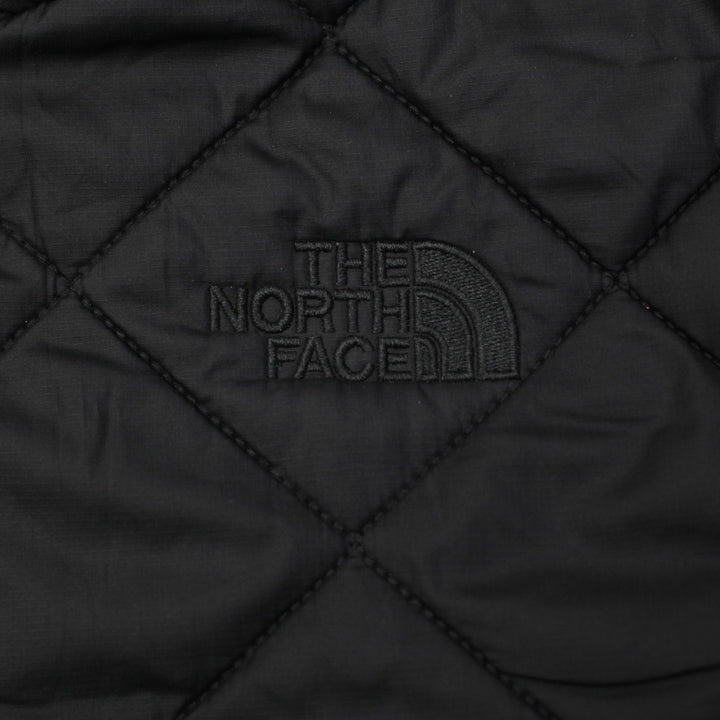 Mens The North Face Quilted Jacket Black Insulated Pockets Full Zip