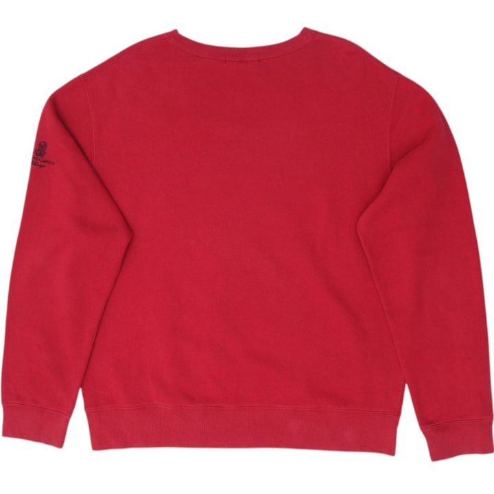 Vintage Mens Polo Ralph Lauren Red Sweatshirt Cotton Blend Logo