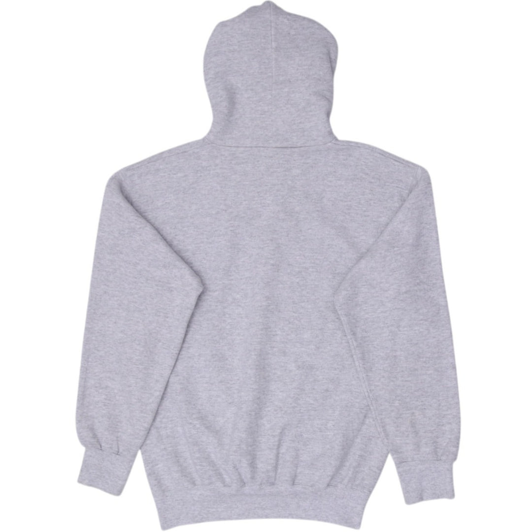 Vintage Mens Tultex Hoodie Gray Hurricanes Logo Spellout Large | Migration_Hoodies - Side View | Fashion Rerun