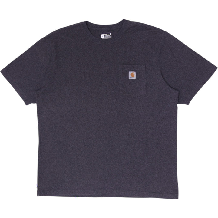 Mens Carhartt K87 Loose Fit Heavyweight Pocket T-Shirt Dark Heather Charcoal XL