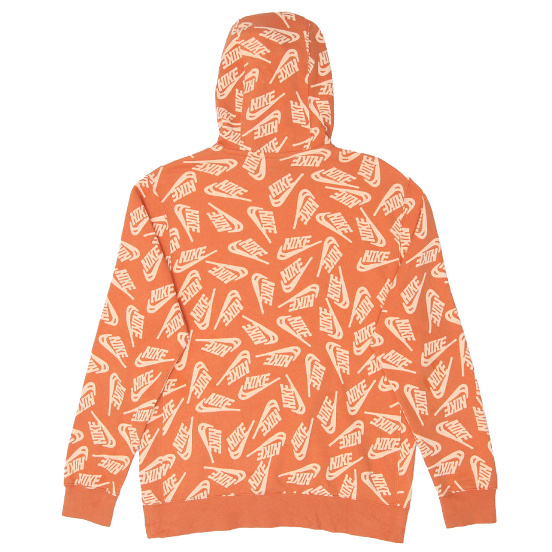 Mens Nike Embroidered All Over Print Logo Hoodie - Fashion Rerun Vintage Migration_Sweaters