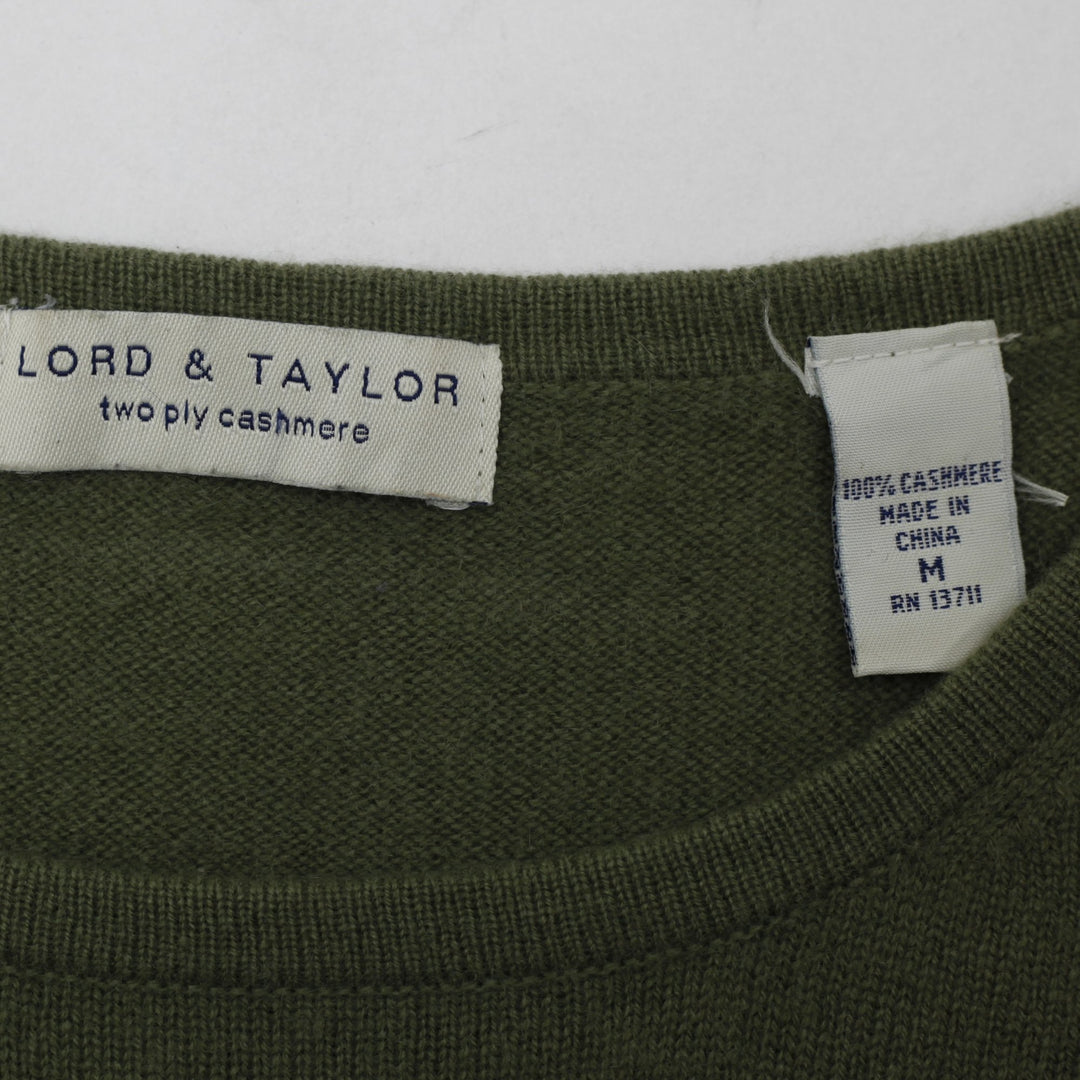 Ladies Lord & Taylor 100% Two Ply Cashmere Sweater