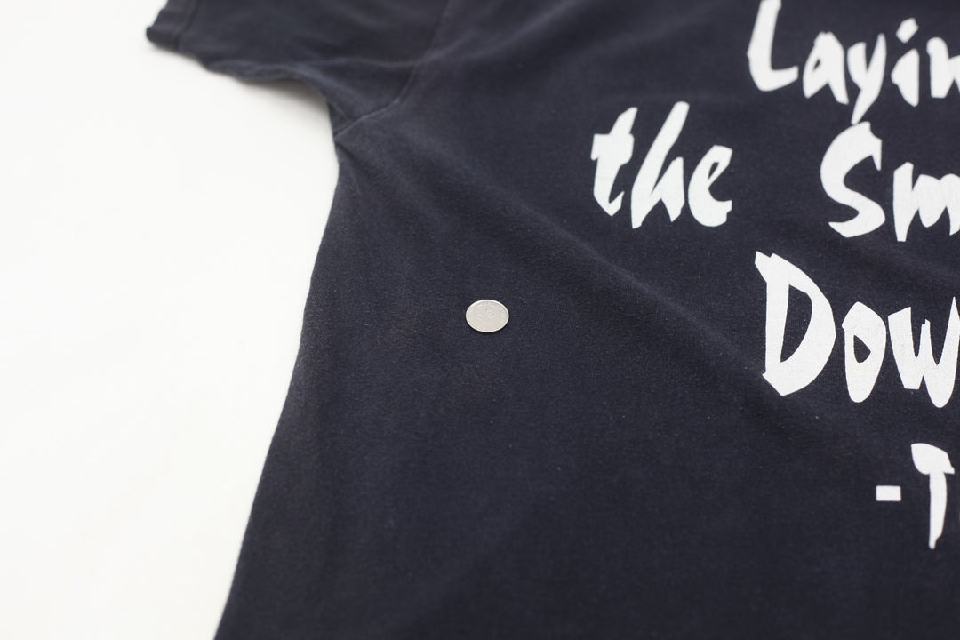 1993 Vintage The Rock Layin' The Smack Down WWF T-Shirt AAA L - Fashion Rerun Vintage Migration_T-Shirt