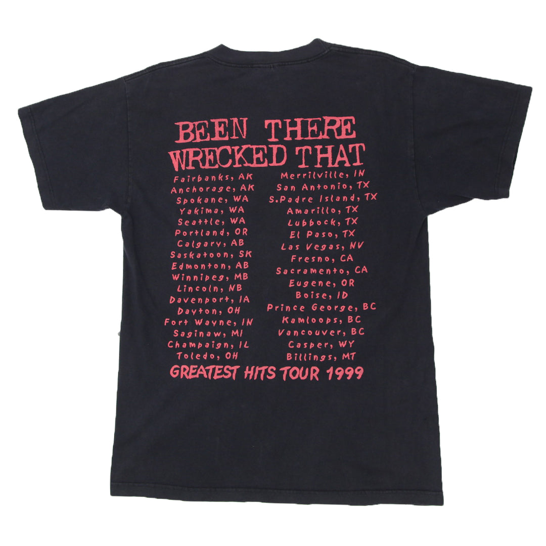 1999 Vintage Motley Crue Tour T-Shirt Made In USA Black Murina L