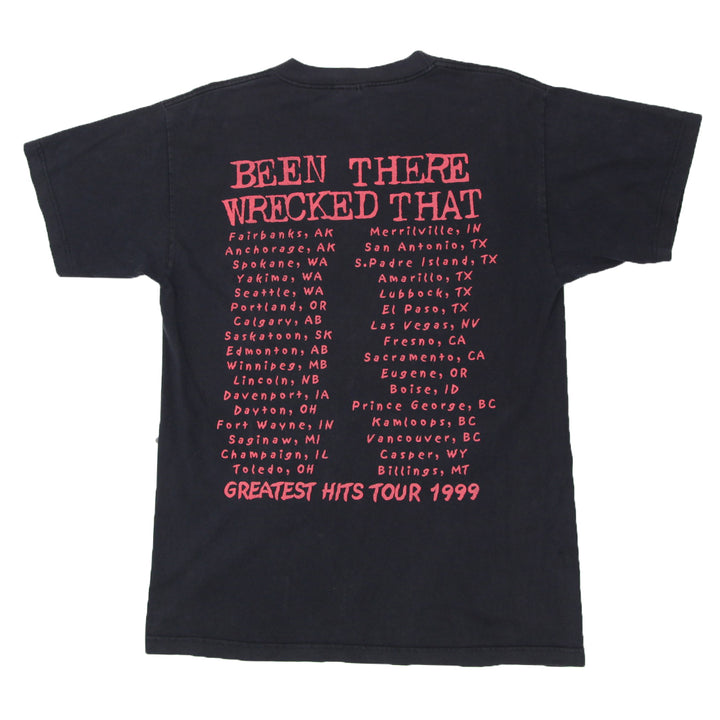 1999 Vintage Motley Crue Tour T-Shirt Made In USA Black Murina L