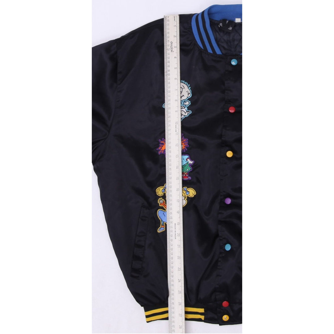 Vintage Mens JC Customs Rugrats Black Cartoon Snap Button Jacket Size M | Migration_Jackets - View 7 | Fashion Rerun