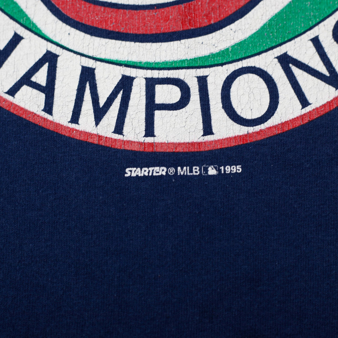 Vintage 1995 Starter Cleveland Indians MLB Central Division Champions T-Shirt