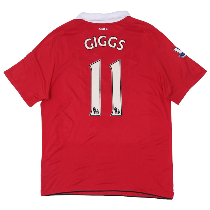 Mens Nike 2010-2011 Manchester United Giggs # 11 Home Football Jersey - Fashion Rerun Vintage Migration_Jersey
