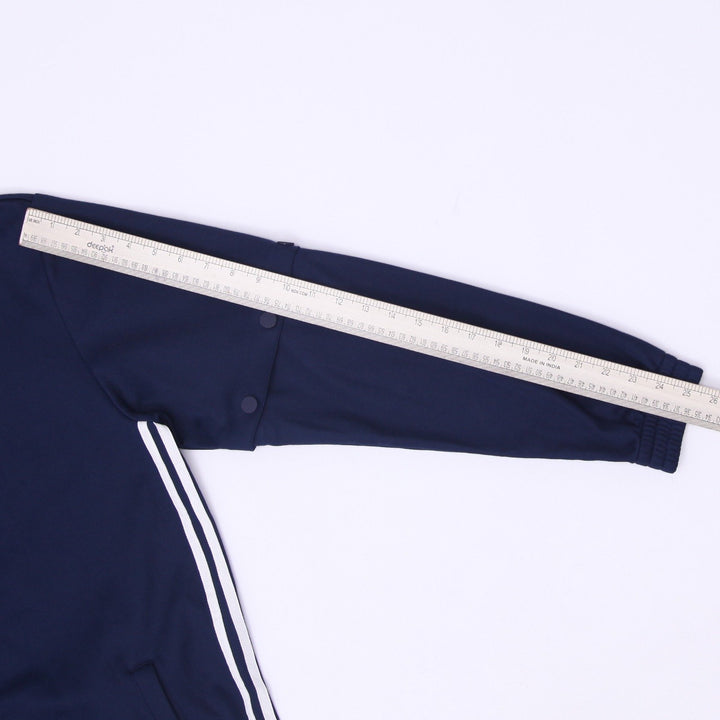 Mens Adidas Originals Navy Blue Adicolor Snap Sleeve Track Jacket Size L