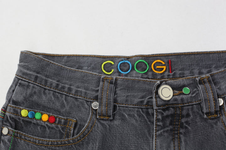 Y2K Ladies Coogi Embroidered Wide Leg Baggy High Waist Jeans