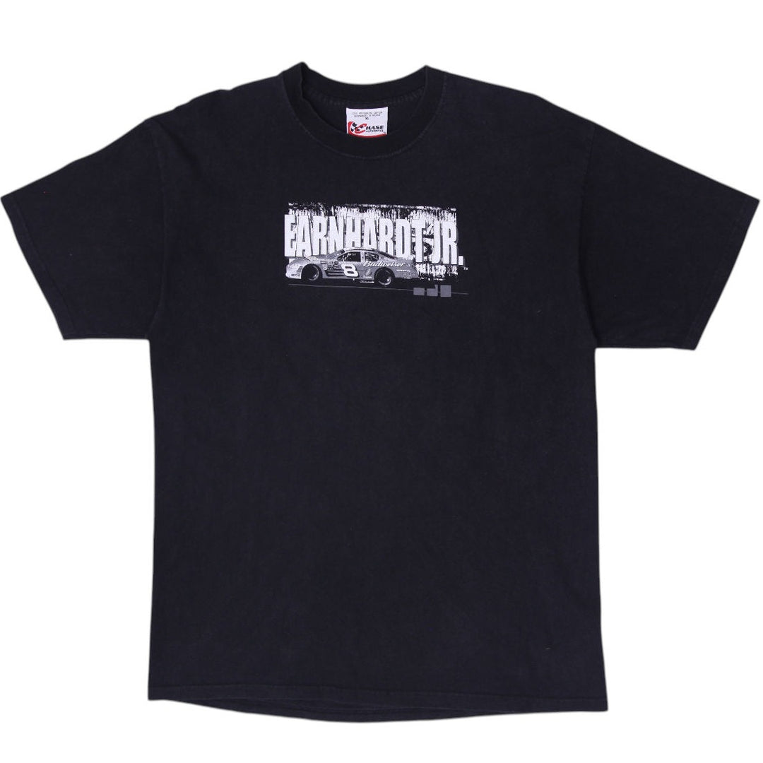 Vintage Chase Authentics Earnhardt NASCAR Black T-Shirt Size XL