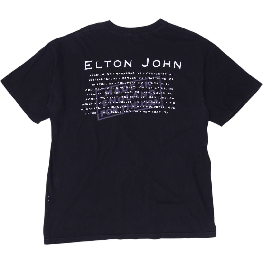 Vintage 90s Elton John Concert Tour T-Shirt Made in USA Size XL | Migration_T-Shirts - Side View | Fashion Rerun