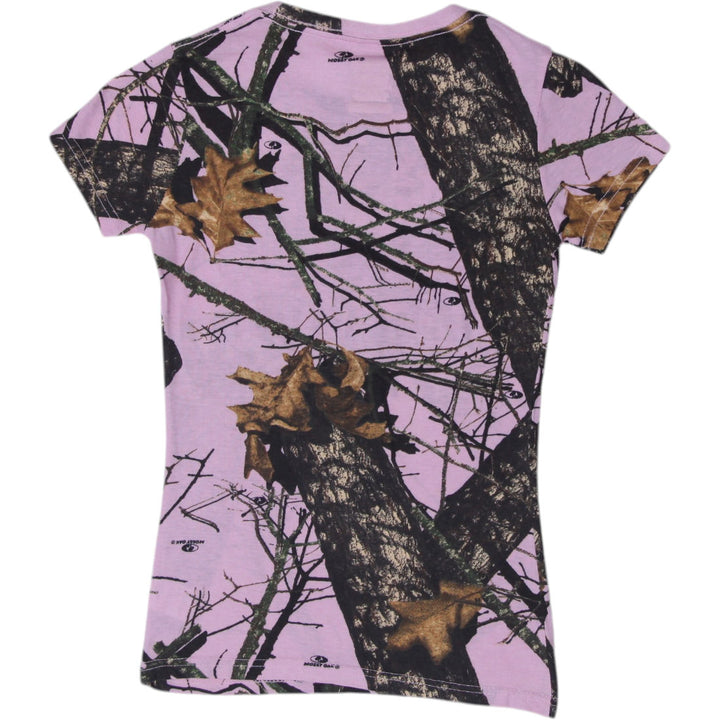 Ladies Mossy Oak Pink Camo Graphic Tee by Paramount Outdoors