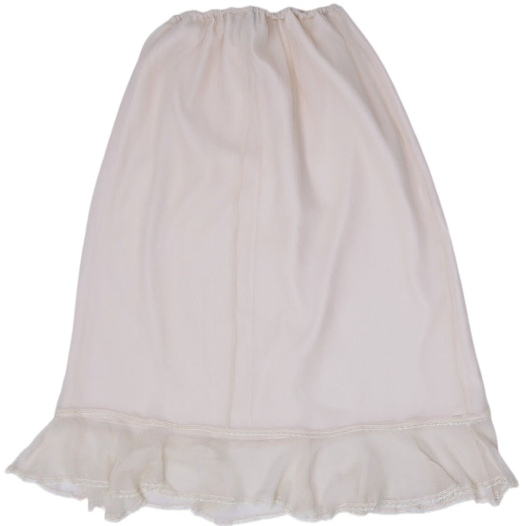 Y2K Ladies Signature by Robbie Bee Cream Layered Ruffle Hem Midi Skirt Size 16