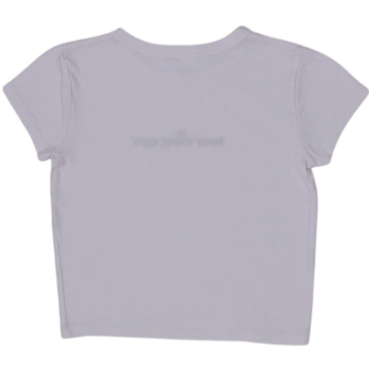 Y2K Ladies John Galt T-Shirt White NYC Graphic Tee
