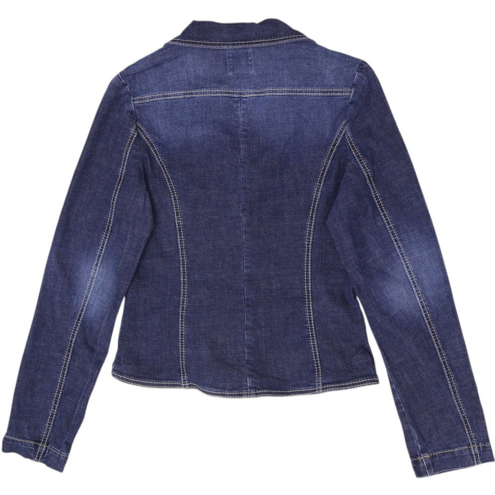 Y2K Ladies S.Oliver Dark Wash Stretch Denim Jacket Size EU 38 US 8