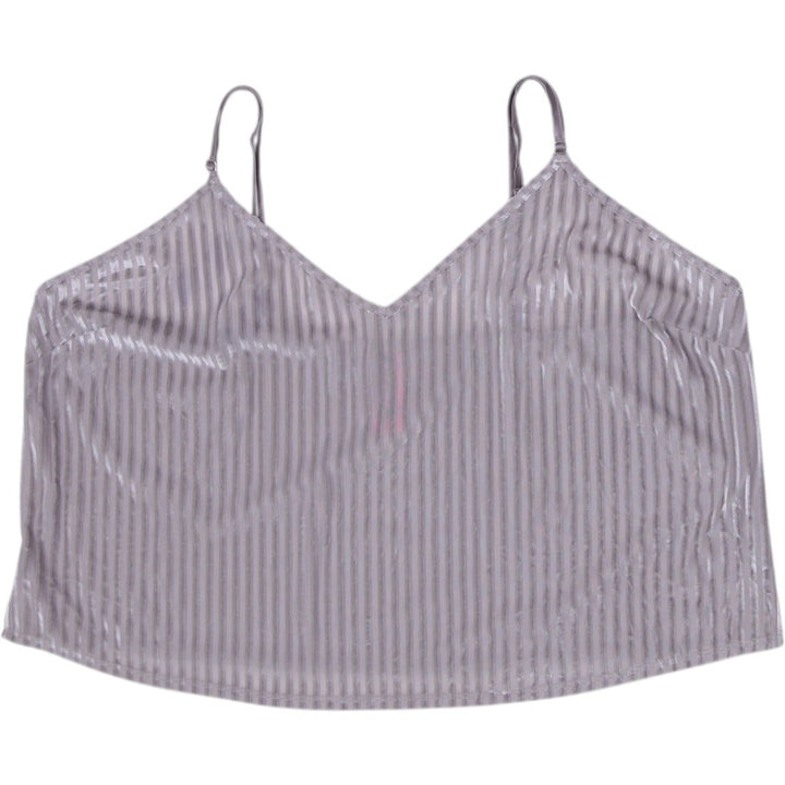 Y2K Ladies La Senza Metallic Pleated Cami Strappy Top Size XL