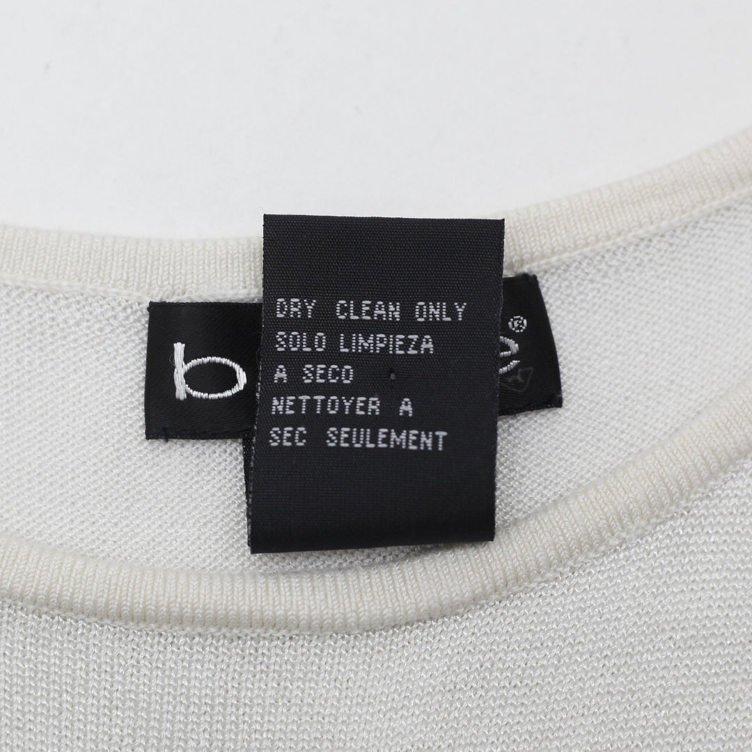 Y2K Ladies Bebe Silk Blend Ribbed Knit Tank Top Size S