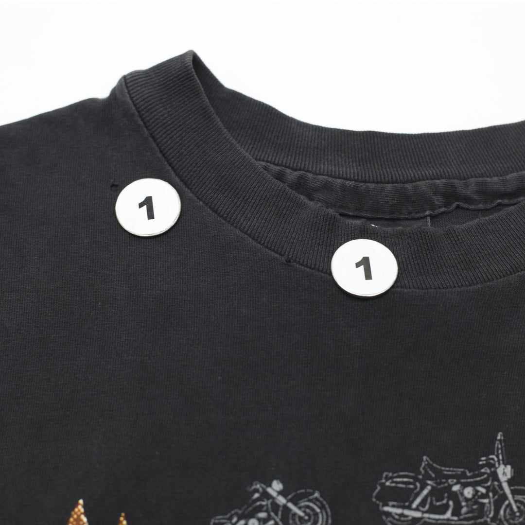 Vintage 90s Harley Davidson Large 2-sided Biker T-Shirt Made in USA Size L