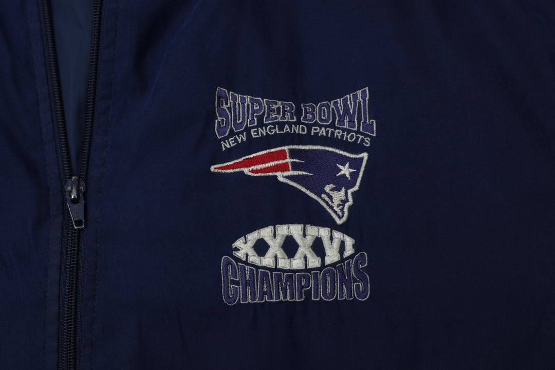Vintage Mens G-III Sports Jacket Navy New England Patriots | Migration_Jackets - Detail View | Fashion Rerun