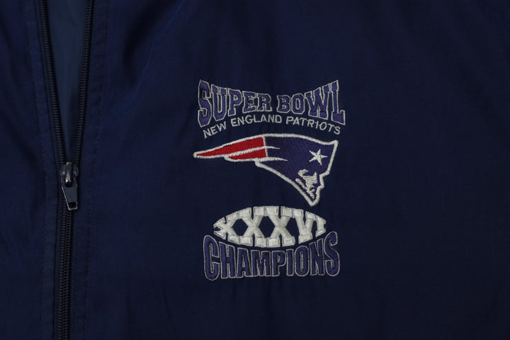 Vintage Mens G-III Sports Jacket Navy New England Patriots | Migration_Jackets - Detail View | Fashion Rerun