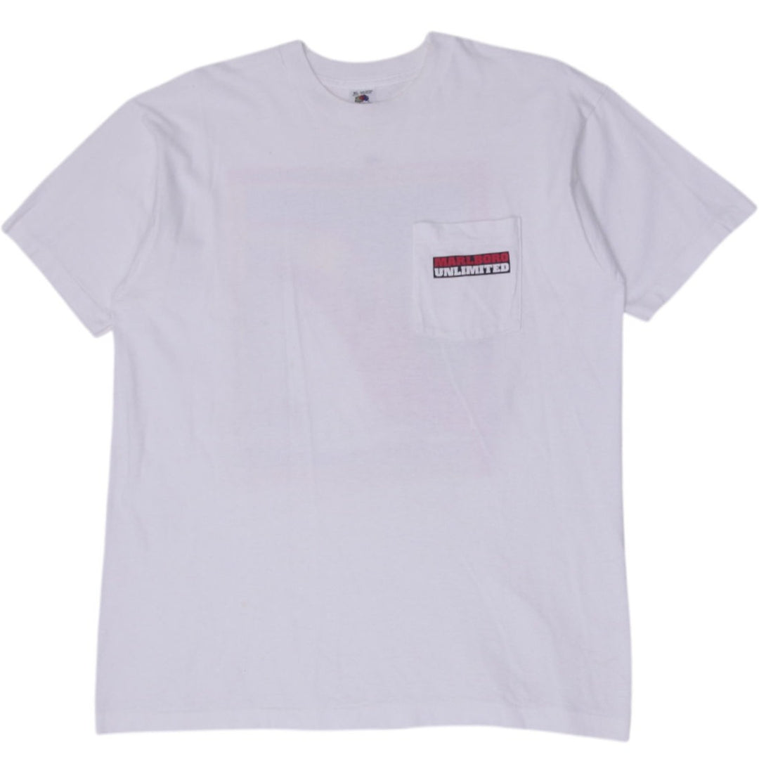 Vintage 90s Marlboro Unlimited Pocket Shirt Made in USA Size XL | Migration_T-Shirts | Fashion Rerun