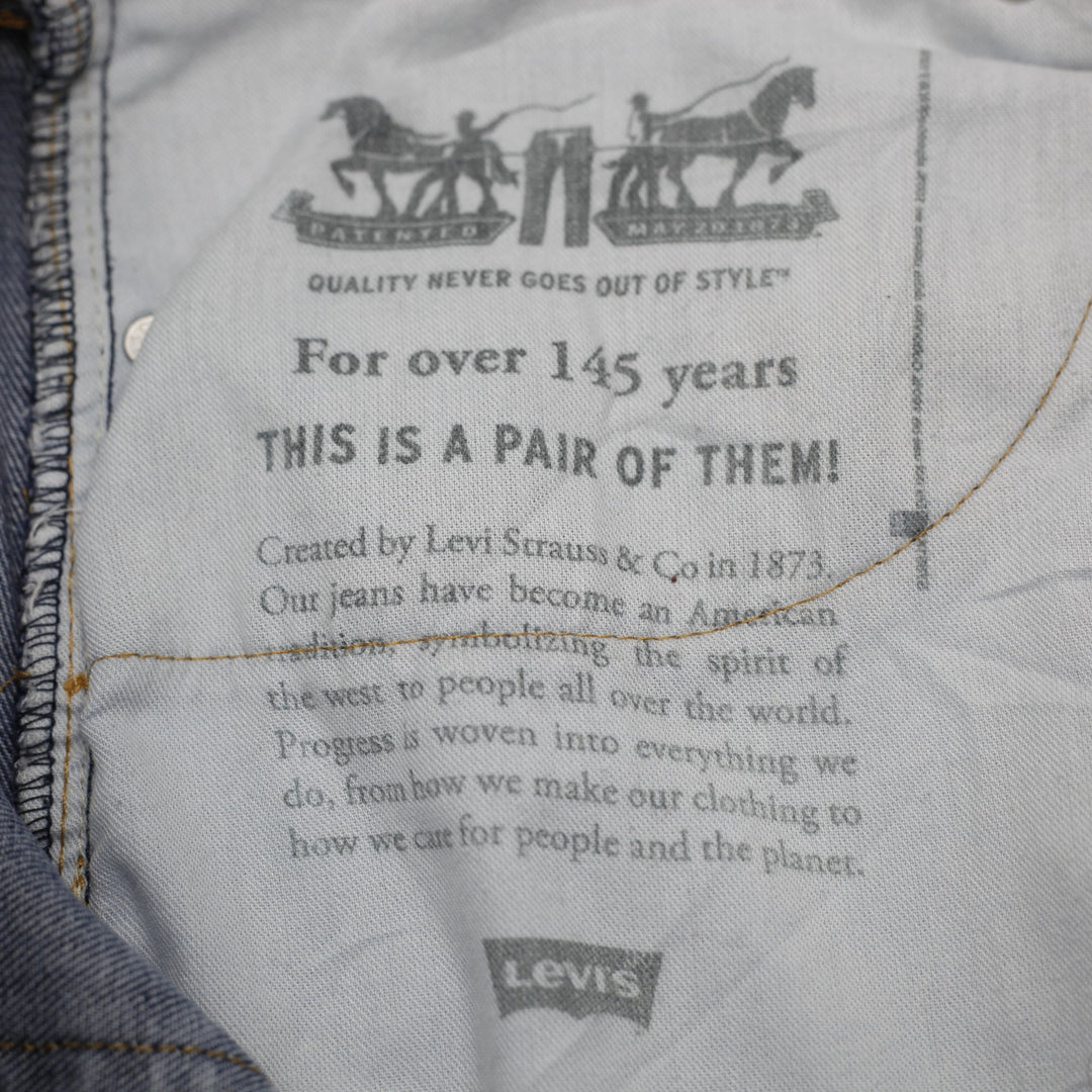 Mens Levi's 505 Regular Fit Straight Leg Denim Jeans Size 36 X 34