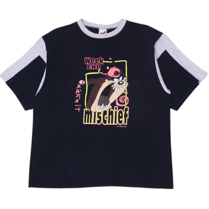Vintage 1993 Artex T-Shirt Black Cartoon Graphic Warner Bros Made in USA Size XL | Migration_T-Shirts | Fashion Rerun
