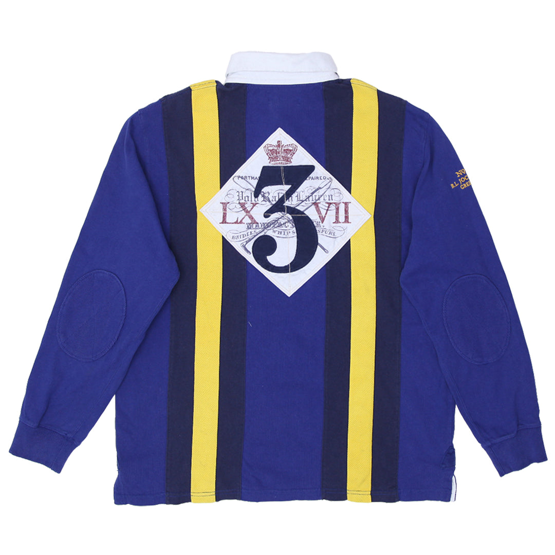Vintage Polo Ralph Lauren Racing Stables Rugby Shirt - Fashion Rerun Vintage Migration_T-Shirt