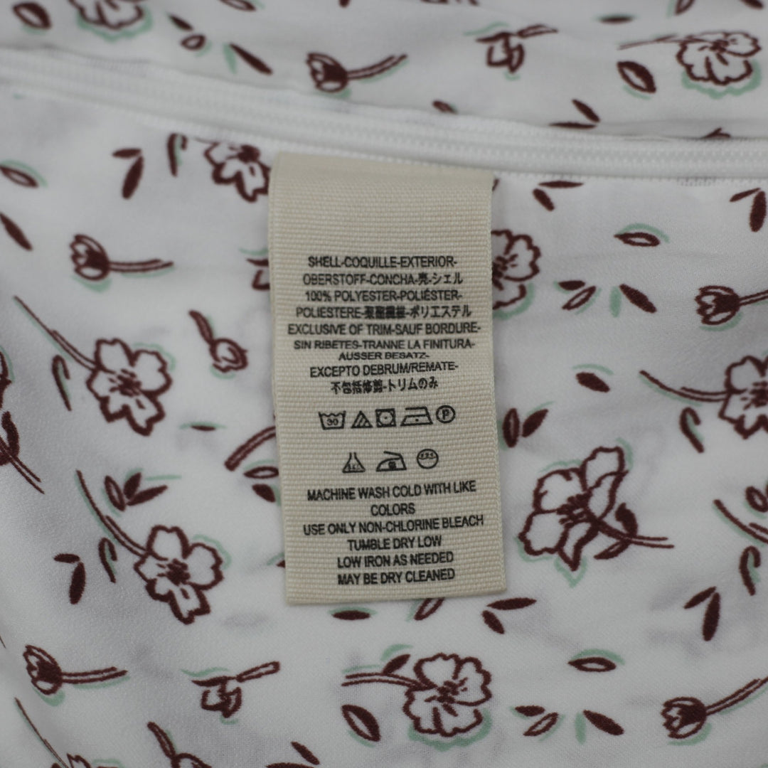 Y2K Ladies Free People Floral Ruffle Sleeve Crop Top Size L
