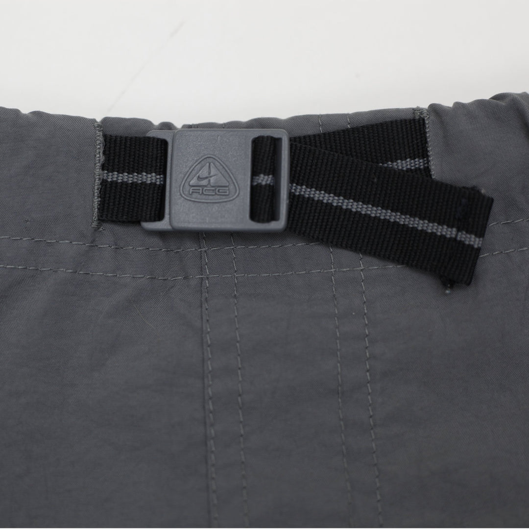 Mens Nike ACG ACG Grey Belted Nylon Hiking Cargo Shorts Size M