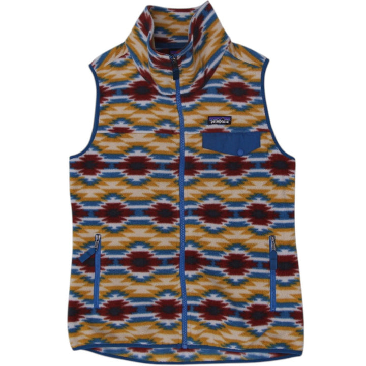 Ladies Patagonia Synchilla Fleece Vest Size M Wild Desert Prairie Gold Aztec | Migration_Vests | Fashion Rerun