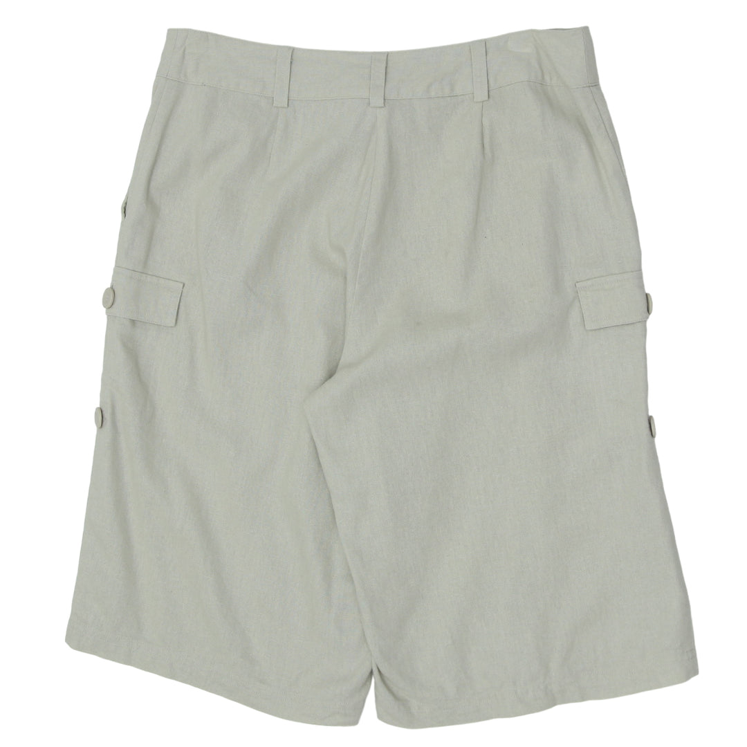 Ladies Cargo Linen Shorts