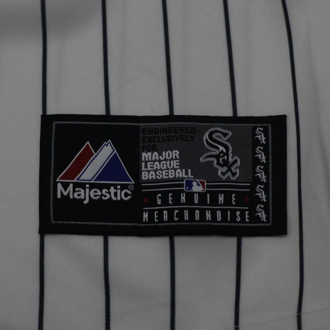 Majestic Chicago White Sox Flowers #21 Pinstripe Jersey Size XL | Migration_Jerseys - Alternate View | Fashion Rerun