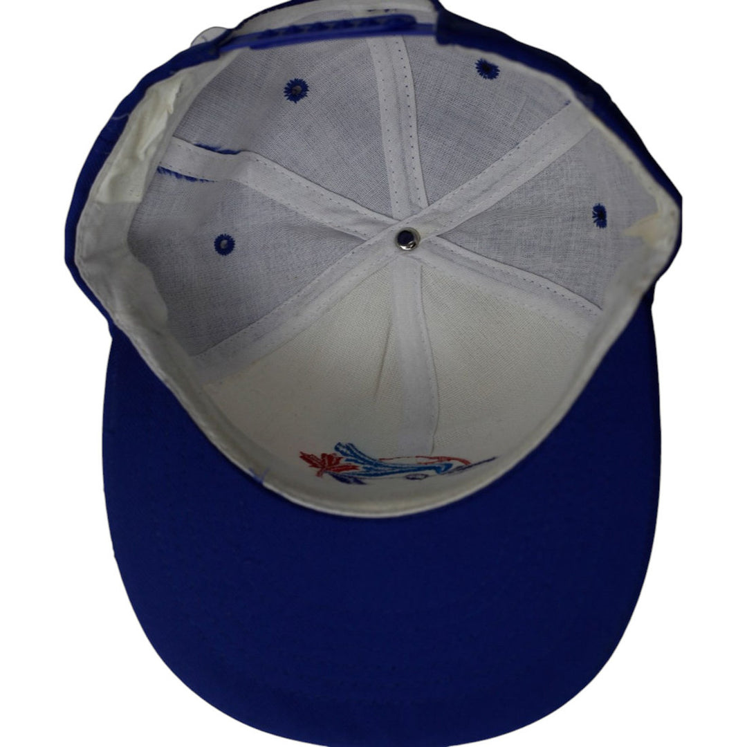 Vintage Mens Blue Jays Baseball Cap Blue White Embroidered Logo