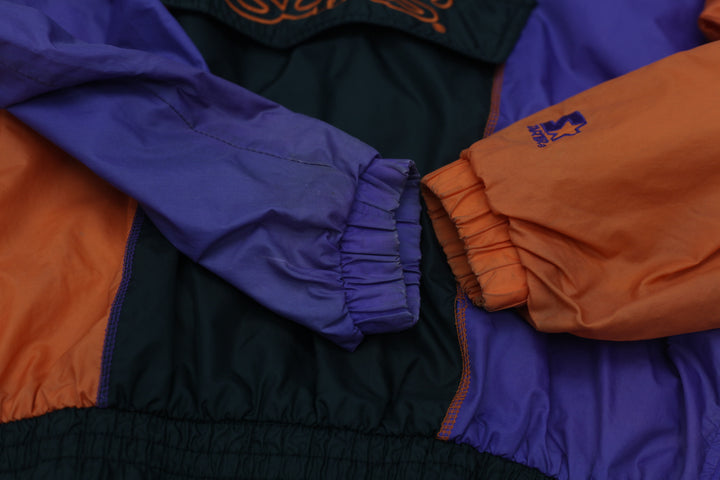 Vintage Starter NBA Phoenix Suns Quarter Zip Hooded Windbreaker Jacket Size XL - Fashion Rerun Vintage Migration_Jacket