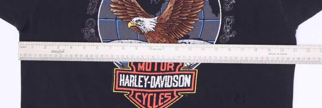 Vintage 90s Harley Davidson Large 2-sided Biker T-Shirt Made in USA Size L