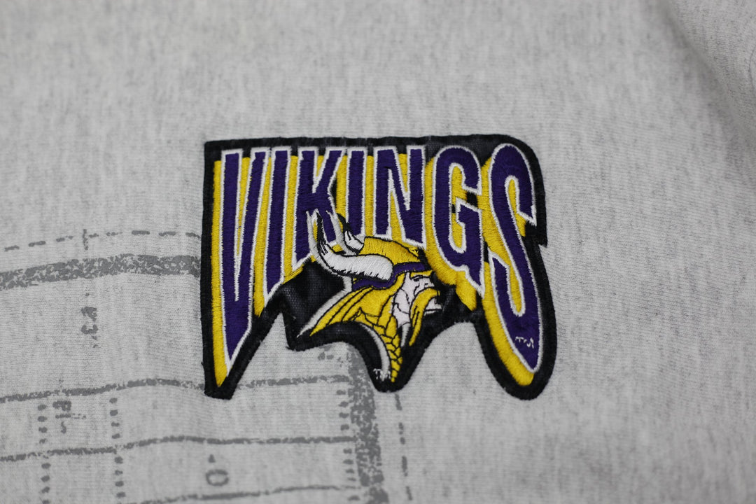 Vintage 90s Minnesota Vikings Majestic Athletic Crewneck Sweatshirt USA Size XL