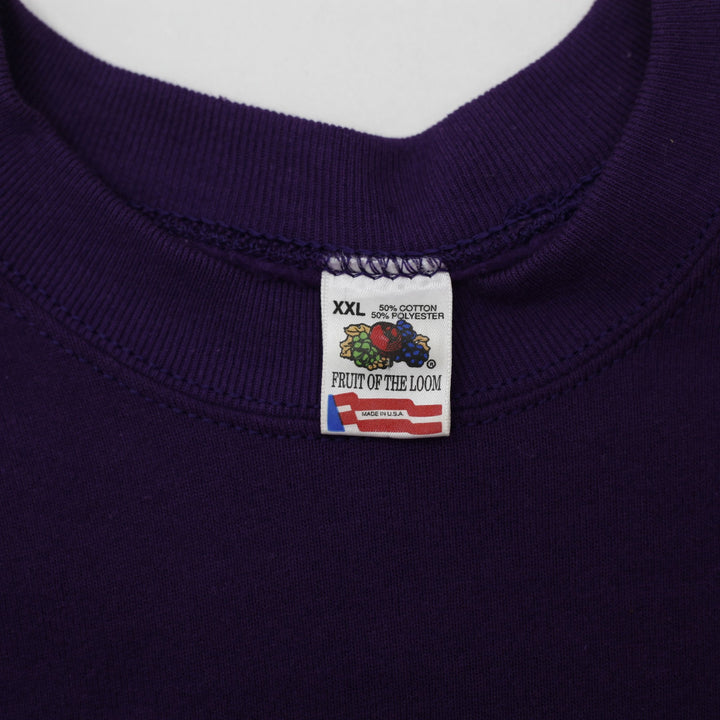 Vintage Fruit of the Loom Tweety Sweatshirt Purple Graphic Size XXL | Migration_Sweatshirt - Back View | Fashion Rerun