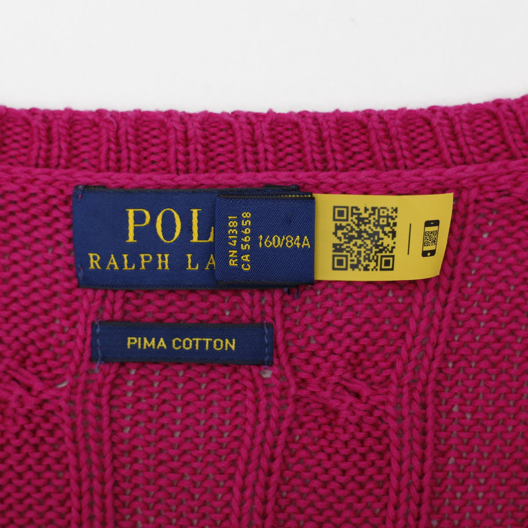 Ladies Ralph Lauren Pima Cotton Cable Knit Sweater Size S