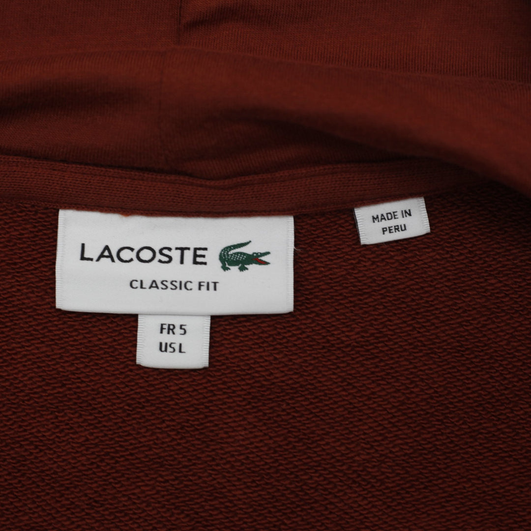 Mens Lacoste Classic Fit Colorblock Full-Zip Hoodie Size L