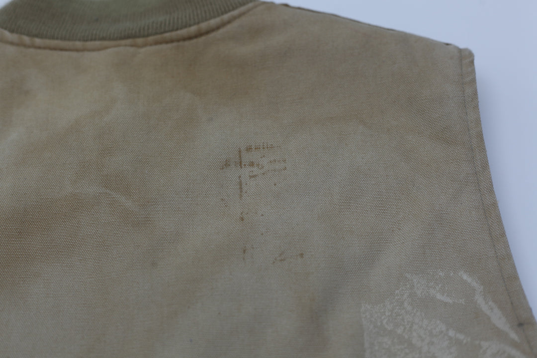 Vintage Carhartt V0186 Brown Quilted Lined Vest