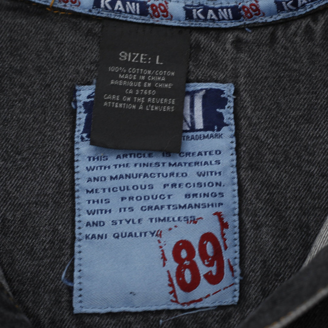 Mens Embroidered Kani 89 Trucker Denim Jacket