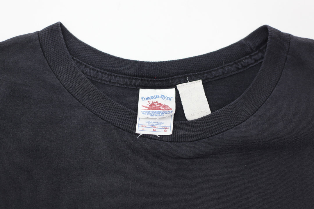 Vintage Alice Cooper Spider Web T-Shirt Tennessee River Black L