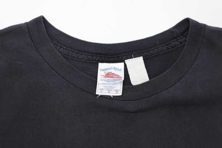 Vintage Alice Cooper Spider Web T-Shirt Tennessee River Black L