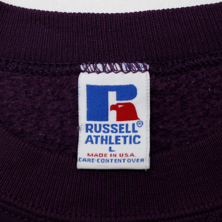 Vintage Russell Athletic Sweatshirt Purple Made In USA L | Migration_Sweatshirts - Back View | Fashion Rerun